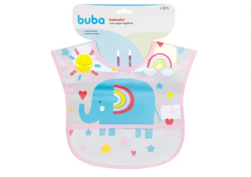 Buba Babador Com Bolso Arco Iris Colorido Buba