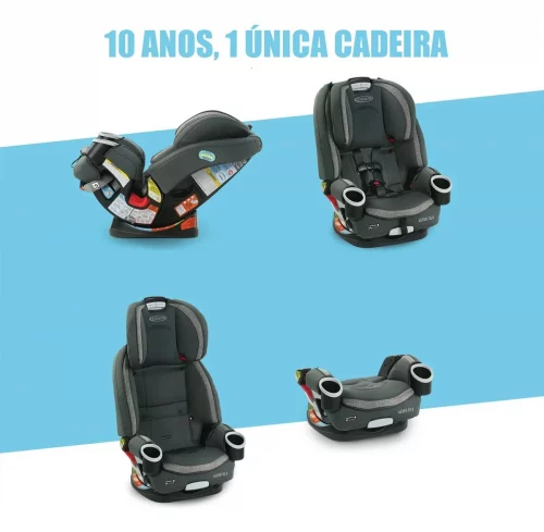 Cadeira de Carro Infantil 4Ever DLX 4 em 1 Graco - Preto