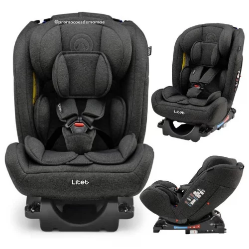 Cadeira para Auto Isofix Litet All Stages Fix 2.0 Preta