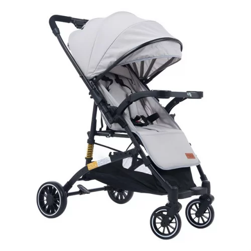 🛍️Carrinho Passeio Bebê Alça Reversível Yougo Cinza Maxi Baby