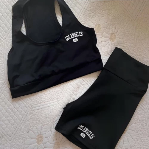 Conjunto Top Shorts Los Angeles Slim (4 Cores)