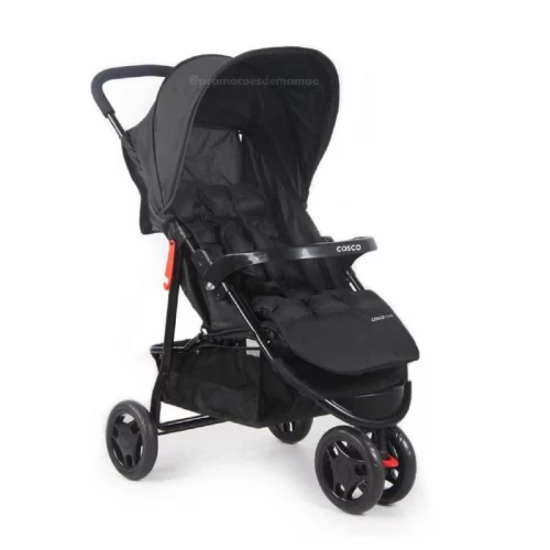 Cosco Kids, Carrinho de Bebê, Toffy, Preto Absoluto