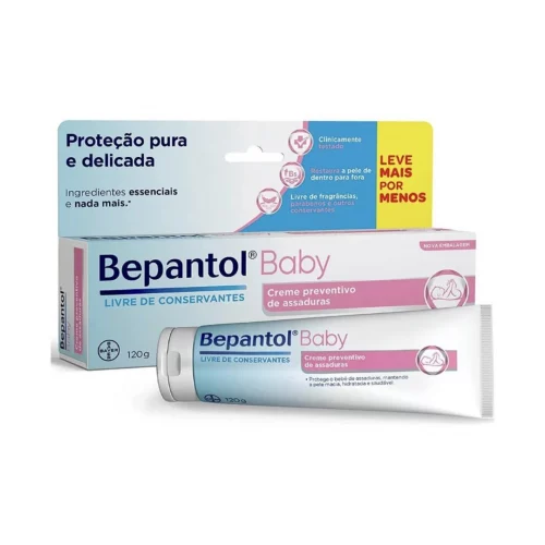 Creme Preventivo de Assaduras Para Bebês Bepantol Baby, 120g Creme Preventivo de Assaduras Para Bebês Bepantol Baby, 120g