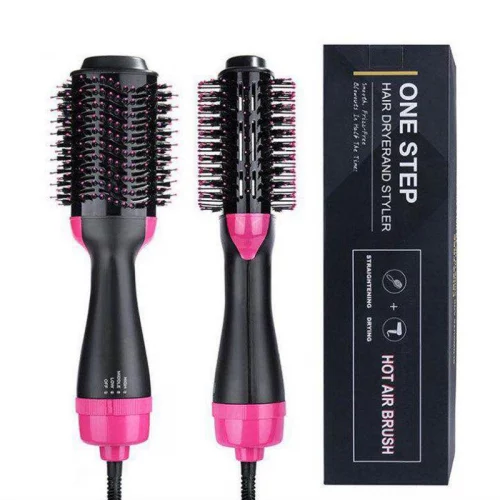 🧡 Escova Secadora Alisador Elétrica Quente Cabelo Com 3 Em1 Hair Styler 110V