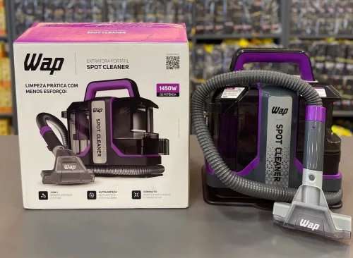 🚨 Extratora de Sujeira Portátil Borrifa, Esfrega e Extrai 1450w com Bico de Autolimpeza Wap Spot Cleaner W3