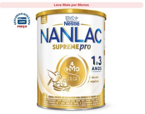 Fórmula Infantil de Seguimento Para Crianças De Primeira Infância Nanlac Supreme Pro 800g