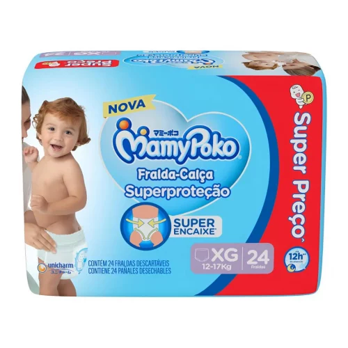 Fralda Calça Mamy Poko Superproteção XG 24 Un