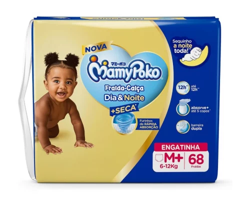 Fralda-Calça MamyPoko Dia&Noite M 68 Unidades