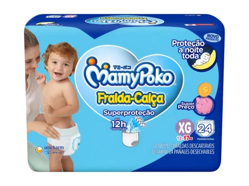 Fralda-Calça MamyPoko Superproteção XG 24 unidades