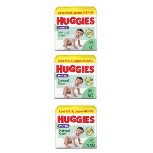 Fralda Huggies Natural Care Roupinha