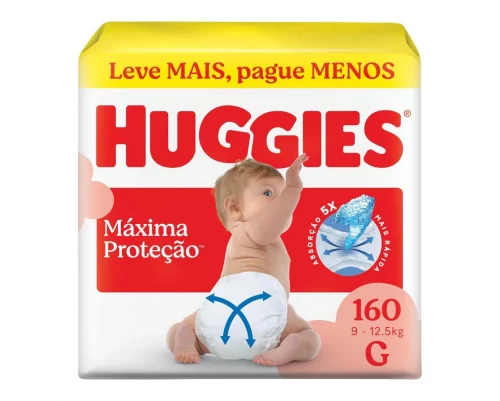 Fralda Huggies Supreme Care G 160 unidades
