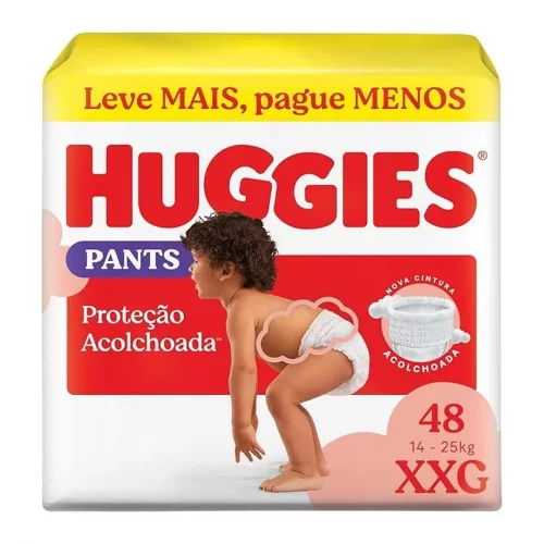 Fralda Huggies Supreme Care Roupinha XXG com 48 Fralda Huggies Supreme Care Roupinha XXG com 48