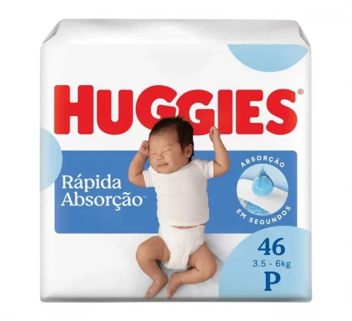 Fralda Huggies Tripla Proteção P 46 Unidades