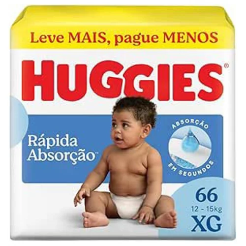 Fralda Huggies Tripla Proteção XG 66 unidades