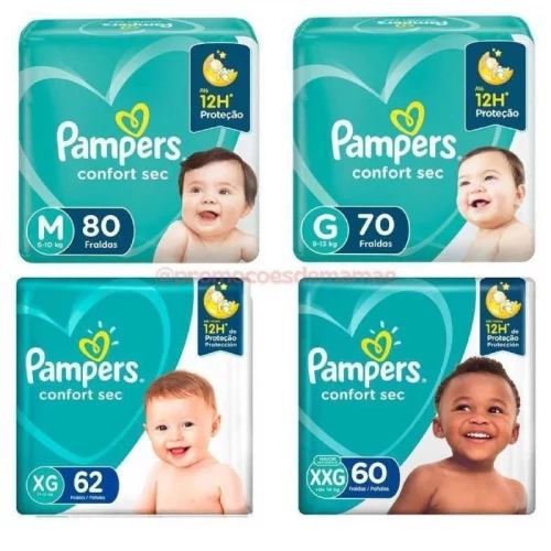 Fralda Pampers Confort Sec (pacote menor) Fralda Pampers Confort Sec (pacote menor)
