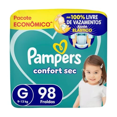 Fralda Pampers Confort Sec Tamanho G 98 Unidades