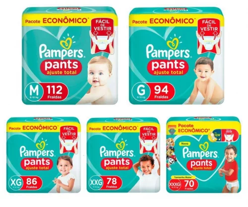 Fralda Pampers Pants Ajuste Total