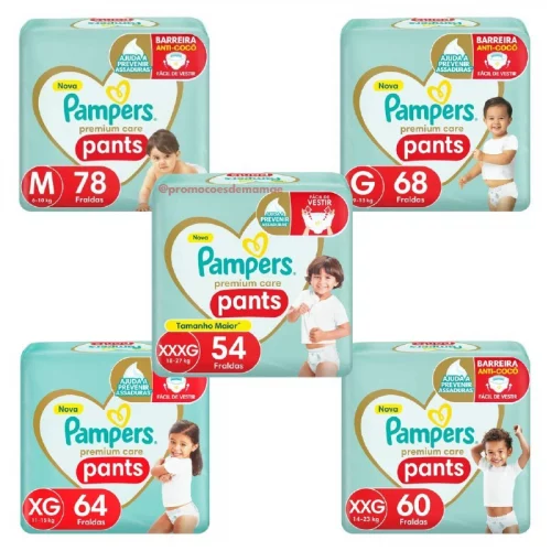 Fralda Pampers Pants Premium Care G-XXG Fralda Pampers Pants Premium Care G-XXG