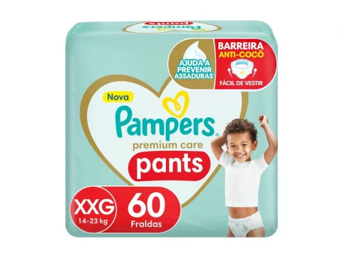 Fralda Pampers Premium Care Pants XXG 60 unidades