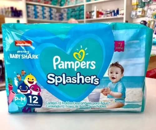Fralda Para Água Pampers Splashers P-M 12 unidades