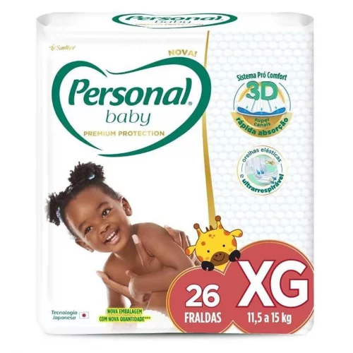 Fralda Personal Baby Premium Protection XG 26 Un