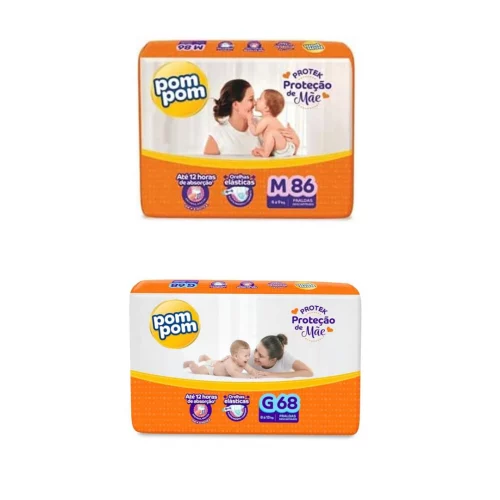 Fralda Pom Pom Protek Proteção de Mãe