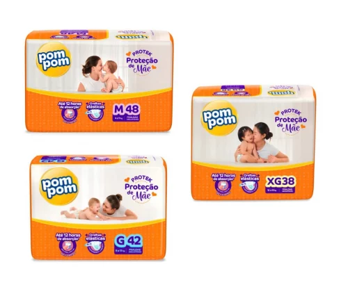 Fralda Pom Pom Protek Proteção de Mãe