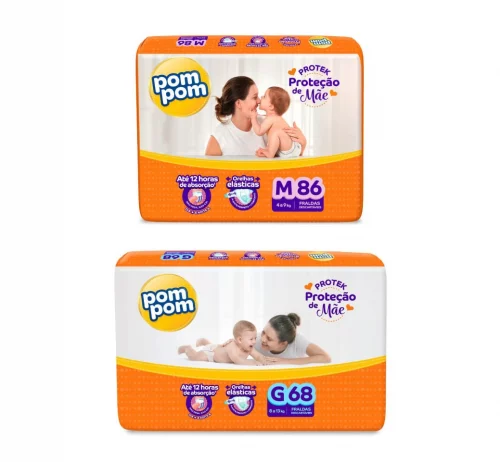 Fralda Pom Pom Protek Proteção De Mãe