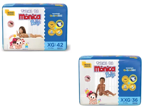 Fralda Turma da Mônica Baby - XG e XXG