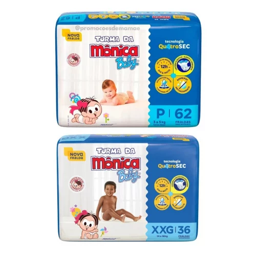 Fralda Turma da Mônica Baby Fralda Turma da Mônica Baby