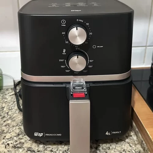 ▪️ Fritadeira Elétrica Wap Air Fryer Family 4l Antiaderente E Com Desligamento Automático 1500w 127V