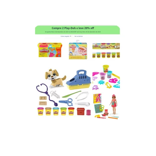Ganhe 20% OFF em Play-Doh comprando 2 ou mais
