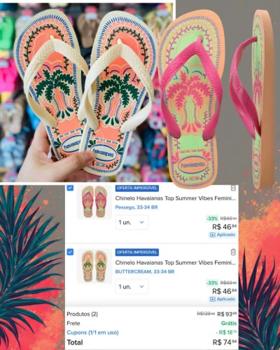 HAVAIANAS PRA VC FICAR NO CLIMA DO VERÃO 🥰 HAVAIANAS PRA VC FICAR NO CLIMA DO VERÃO 🥰