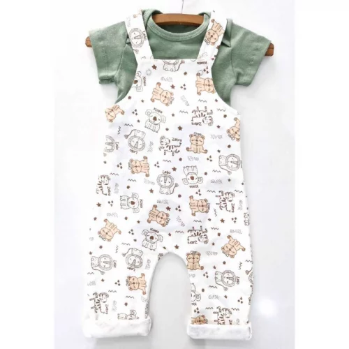 🛍️Jardineira Infantil Longa Unisex Roupas de Bebê e Crianças Meninos e Meninas sem Body