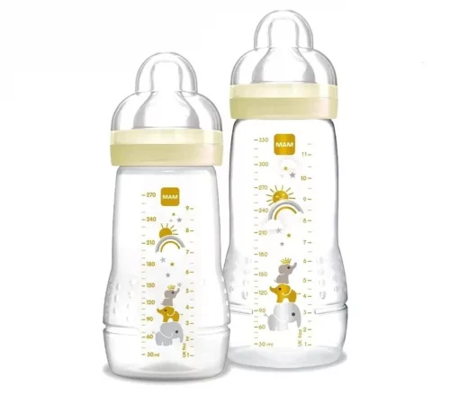Kit 2 mamadeiras Mam Easy Active Set Neutra 270ml e 330ml
