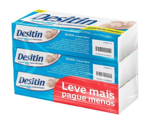 Kit com 3 Creme Preventivo de Assaduras Desitin 113g