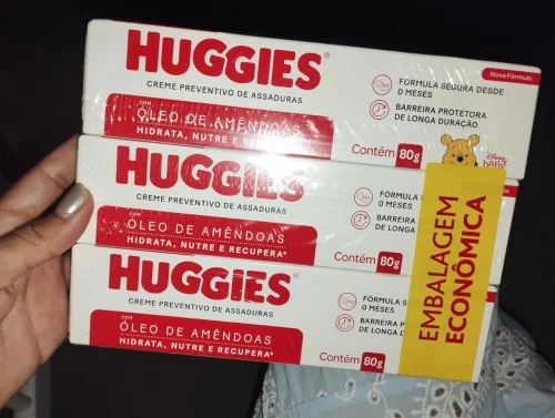 Kit Cremes de Assaduras Huggies com 3 unidades 80g