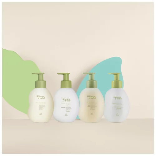 Kit Mamãe e Bebê Shampoo, Condicionador, Sabonete Líquido e Hidratante (4 produtos)