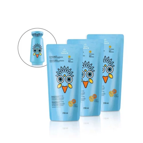 Kit Refil Shampoo para Cabelos Lisos e Ondulados Naturé (3 unidades) Kit Refil Shampoo para Cabelos Lisos e Ondulados Naturé (3 unidades)