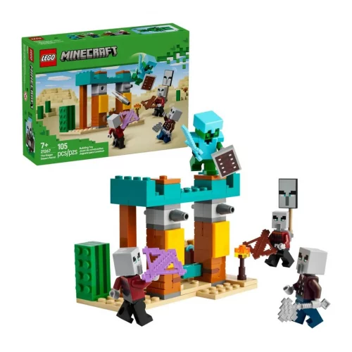 Lego Minecraft 21267 A Patrulha Do Deserto De Illager 105 Pç
