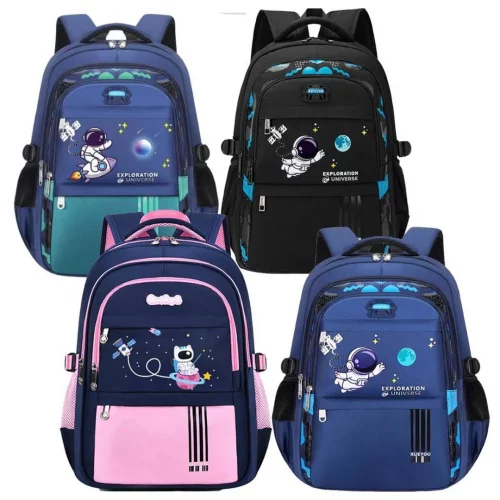 *Mochila Escolar Infantil Reforçada Escolar Impermeavel Bolsa Criança Menino Menina Astronauta Tippi