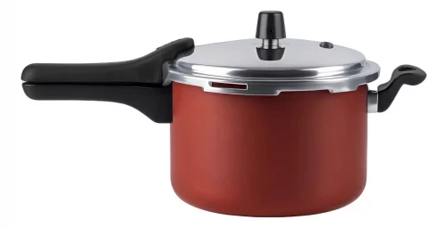 🔥 Panela De Pressão Fechamento Externo Antiaderente 4,5L Cereja Nacional - R$ 79