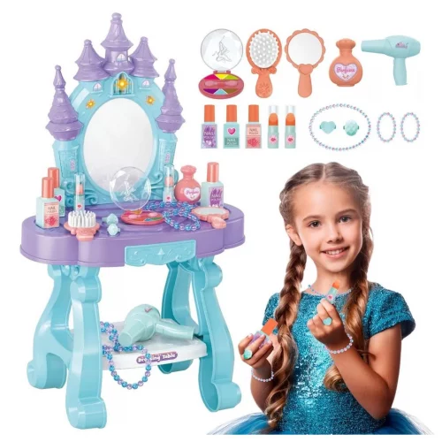 Penteadeira Castelo Emite Luz E Som Princesa Infantil, Atentu Penteadeira Castelo Emite Luz E Som Princesa Infantil, Atentu