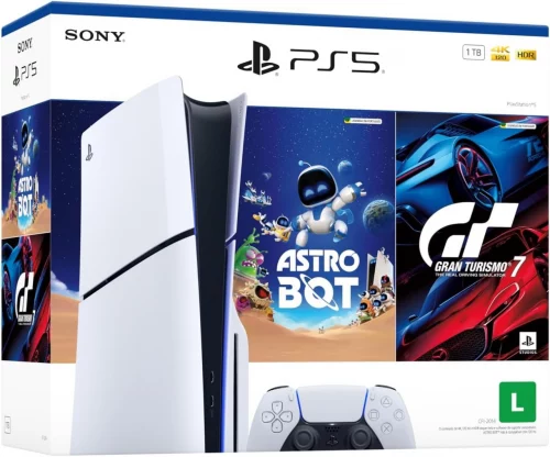 🔥 PlayStation®5 Slim COM LEITOR DE DISCO - Pacote ASTRO BOT + Gran Turismo 7