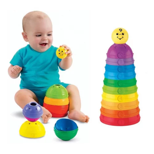 Potinhos Empilhar e Rolar Fisher Price Mattel