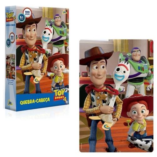 Quebra-cabeça Toy Story 4 com 100 peças - Toyster Brinquedos