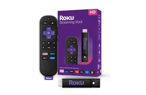 🔥 Roku Stick Aparelho Transforma TV em Smart Conversor Smart TV Controle Voz Wi-Fi Longo Alcance - R$ 119