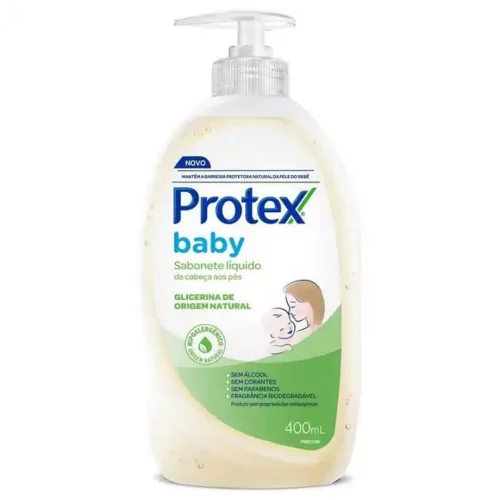 Sabonete Líquido Para Bebê Protex Baby Glicerina Natural 400ml