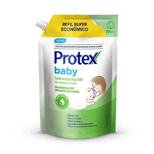 Sabonete Líquido Refil Protex Baby Natural 800ml