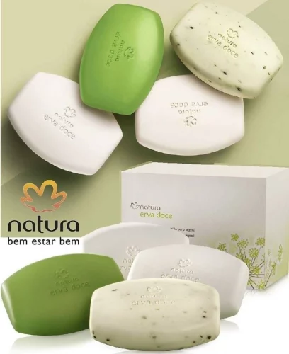 Sabonete Sortido Puro Vegetal Erva Doce 4 un de 90 g cada